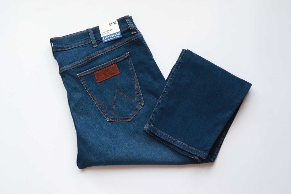 WRANGLER LARSTON 812 W40 L32 męskie spodnie jeansy slim tapered nowe cena w sklepie 399zł okazja
