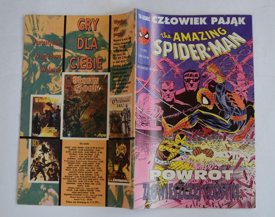 Spider-man 11/1992 tm semic