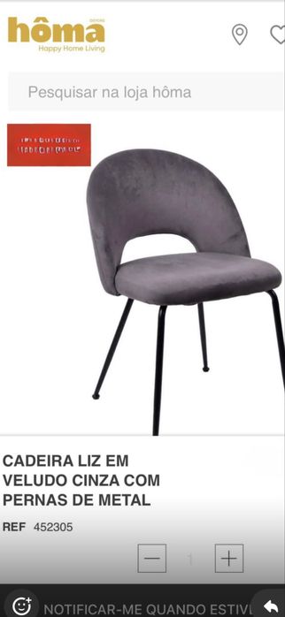 2 cadeiras homa rm cinza camurça