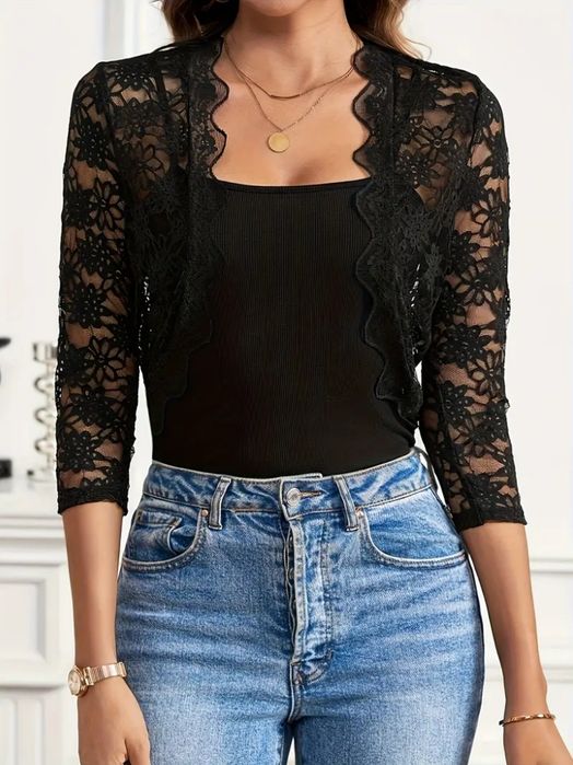 Bolerko narzutka koronka