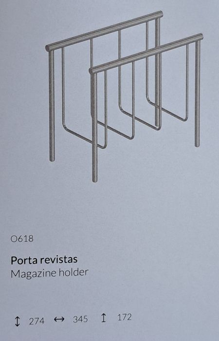Suporte de chão para revistas