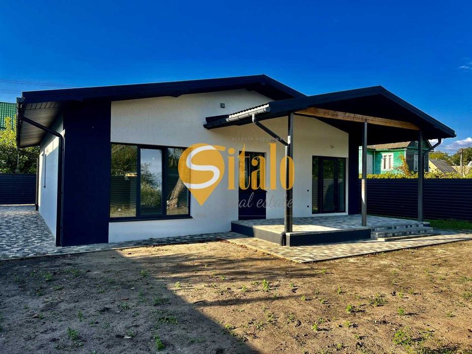 Сучасний одноповерховий будинок, 118 Садова, Осокорки, Славутич 4 км