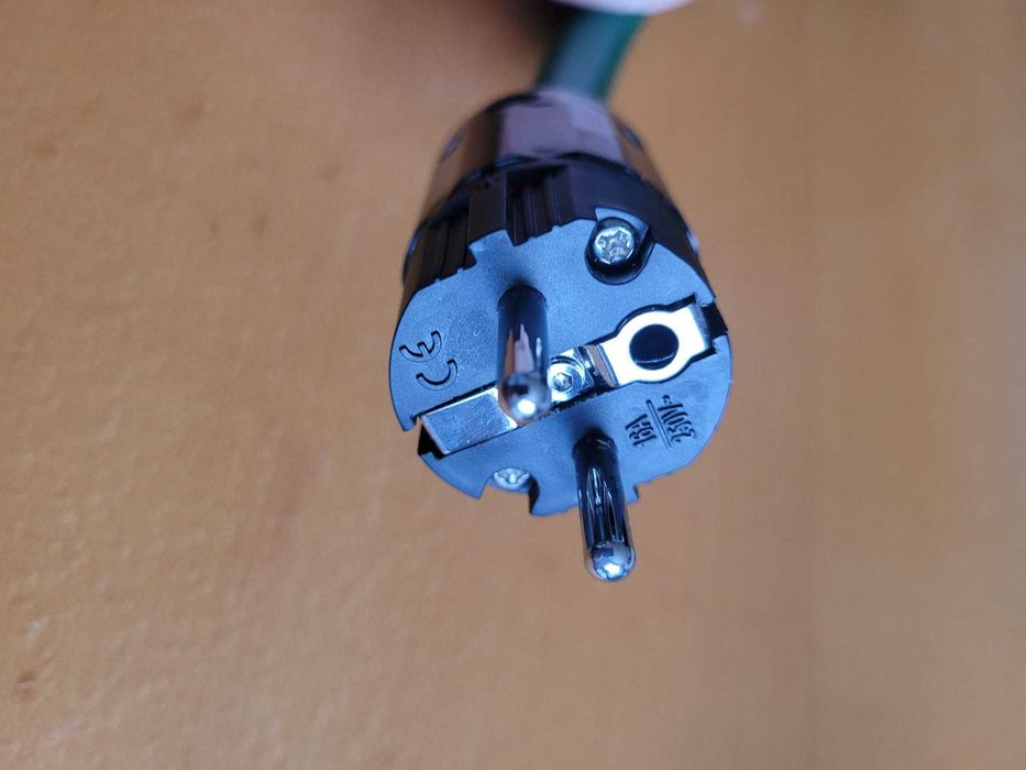 przewód zasilający HiFi "zielony" 2 m