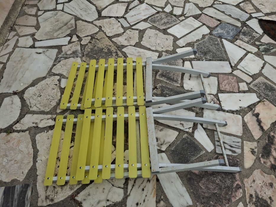 Cadeiras reclinadas de jardim desmontável