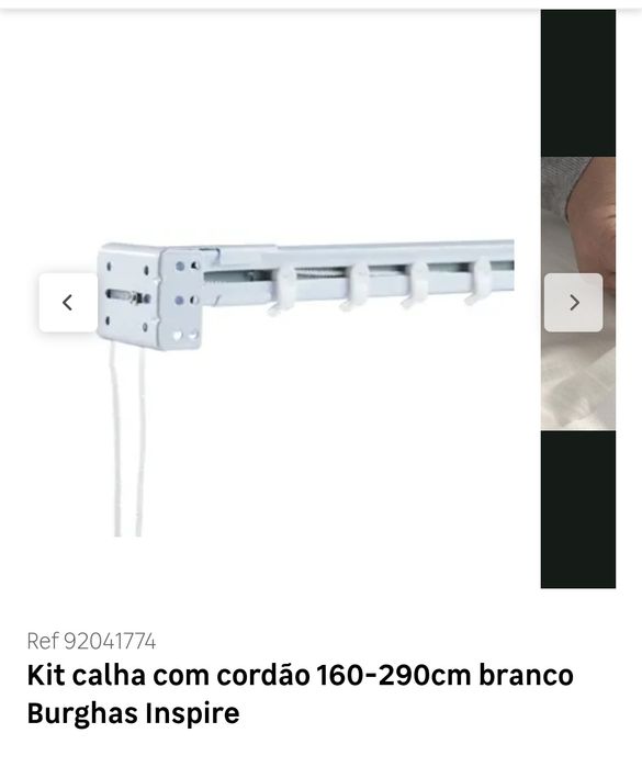 Varão 160 até 290cm novo