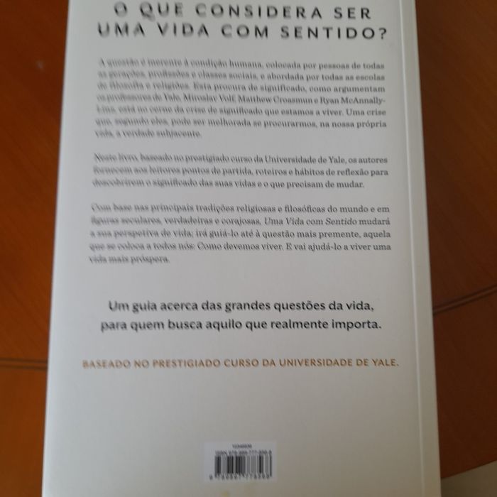 Livro- Uma vida com sentido