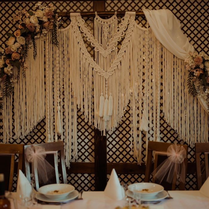 Dekoracja sali Boho / Glamour