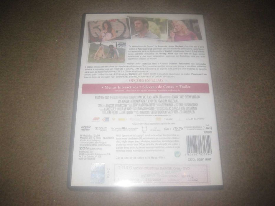 DVD "Vicky Cristina Barcelona" com Scarlett Johansson