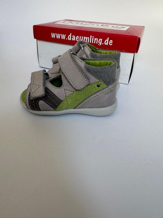 Nowe sandały dziecięce Däumling szare zielone 20