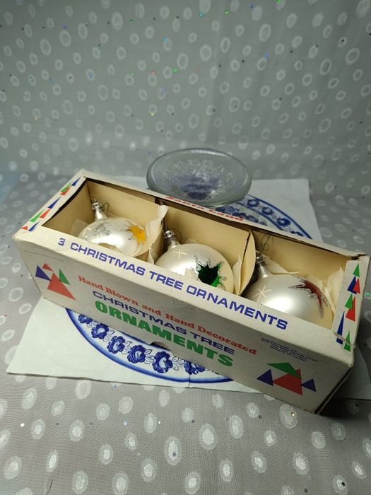 Bombki choinkowe, kule ozdoby choinkowe PRL