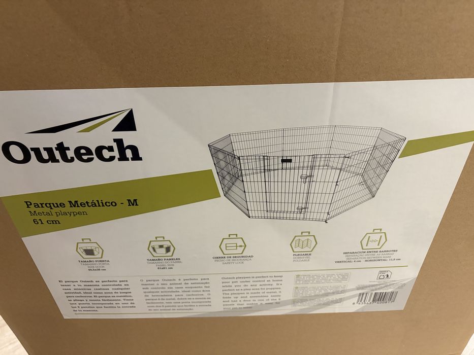 Jaula Dobrável Preta para animais marca Outech