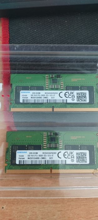 Продаю оперативну пам’ять Samsung DDR5 SODIMM 16GB (2x8GB) 5600MHz