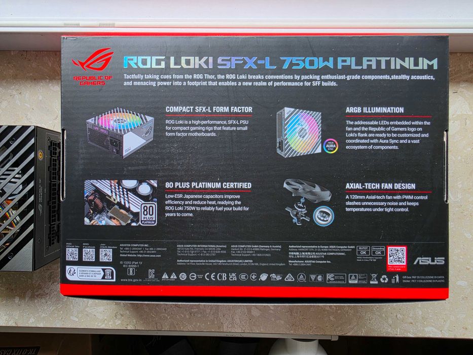 Zasilacz ASUS ROG Loki SFX-L 750W 80+ Platinum Czarny