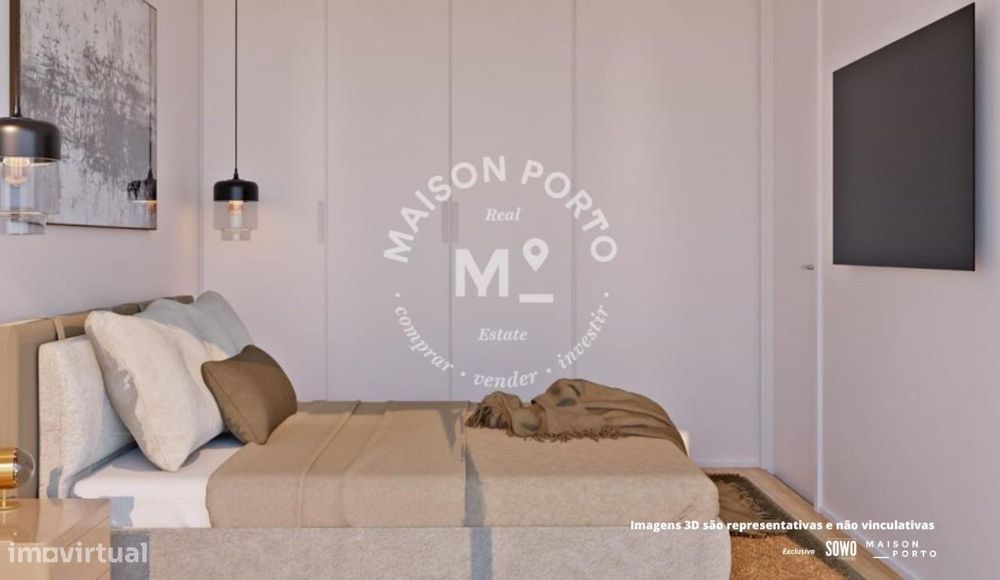 Apartamento T1 com Varanda e Estacionamento em Espinho