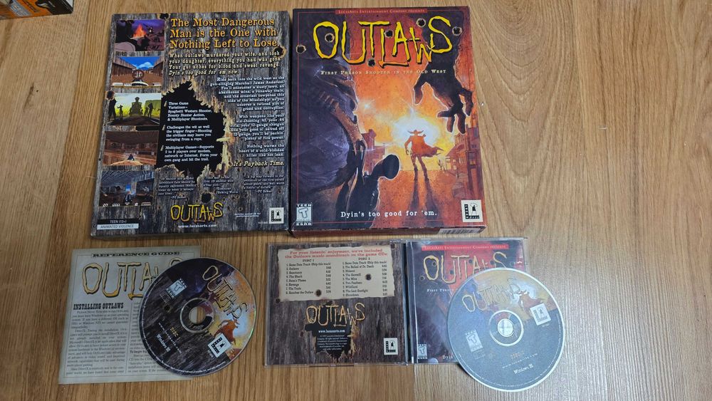 PC Outlaws Lucasarts premierowe wydanie big box