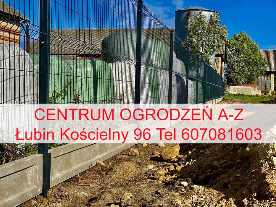 Solidny panel ogrodzeniowy kompleksowo z montażem siatka płot brama