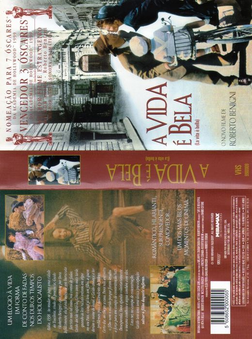 Filme em VHS - A vida é bela