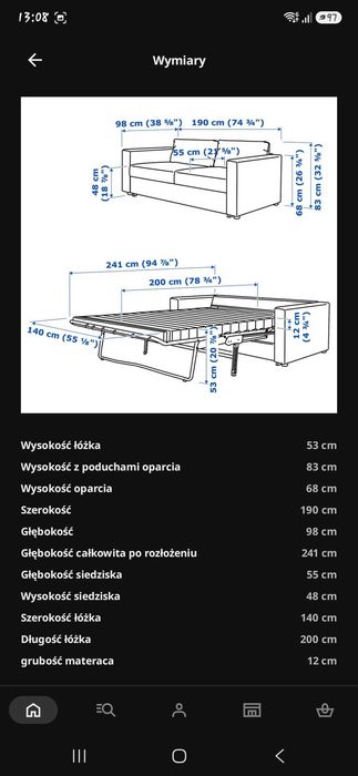 Sofa  VIMLE Ikea