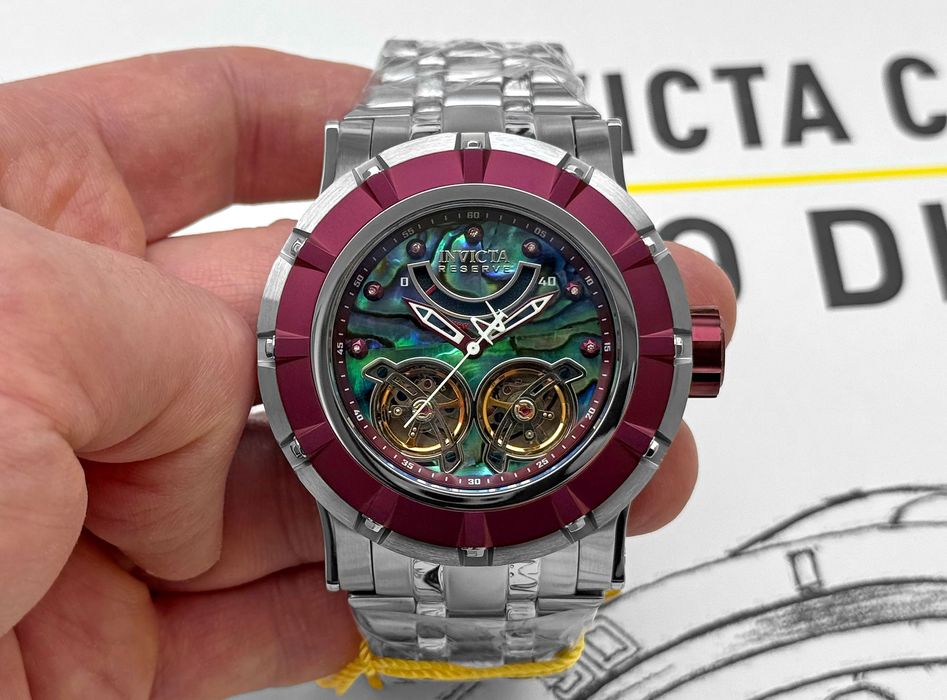 Годинник Invicta Reserve 43229 Automatic Open Heart Abalone 54mm 500MT