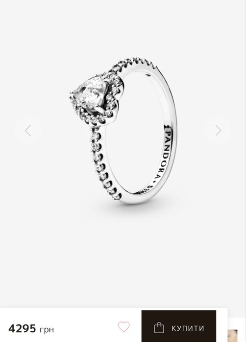 Каблучка Пандора Щирі почуття