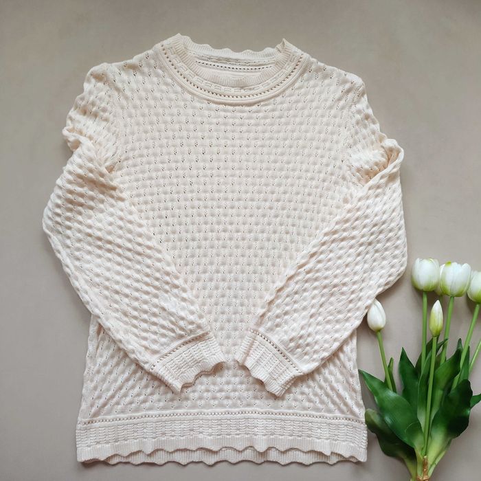 Ażurowa bluzka cienki sweterek na S kę Reserved