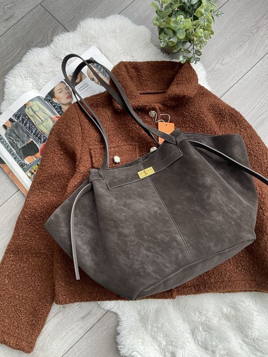 сумка тоут під нобук великоі місткості