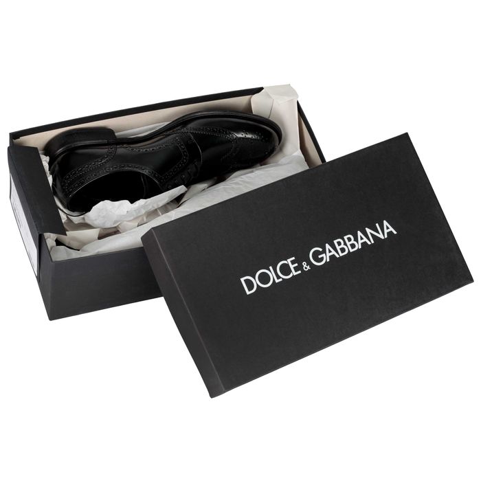 DOLCE&GABBANA skórzane męskie buty DERBY PELLE ITALY -60%%%
