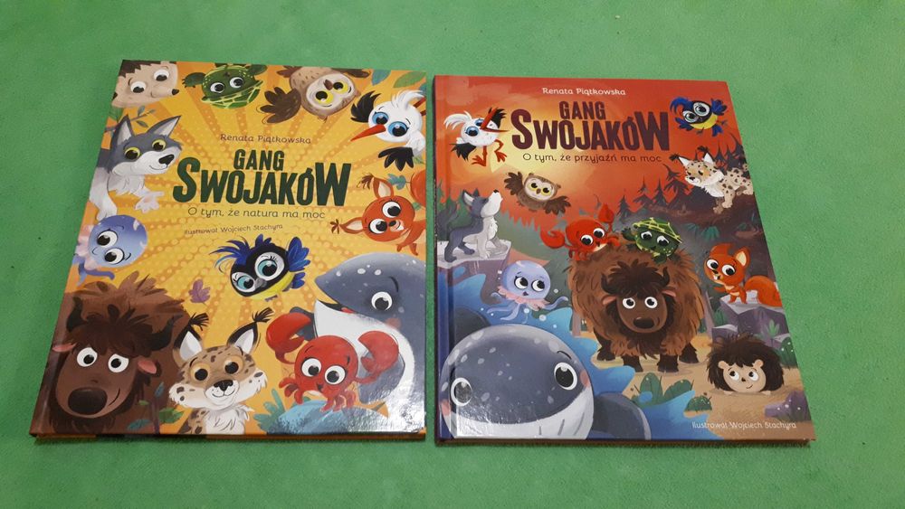 Książka Gang Swojaków Przyjaźń ma moc Natura ma moc 2 szt nowe