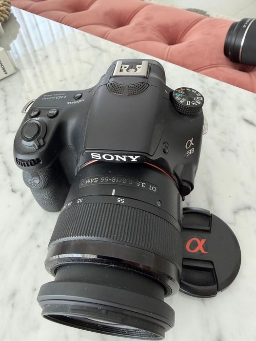 Kit Fotografia: Máquina Sony Alpha a58 + 2 Lentes (18-55 e 55-200)