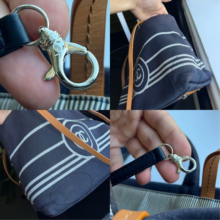 Chanel Canvas Tote navy/white — Made in Italy, Оригінал !