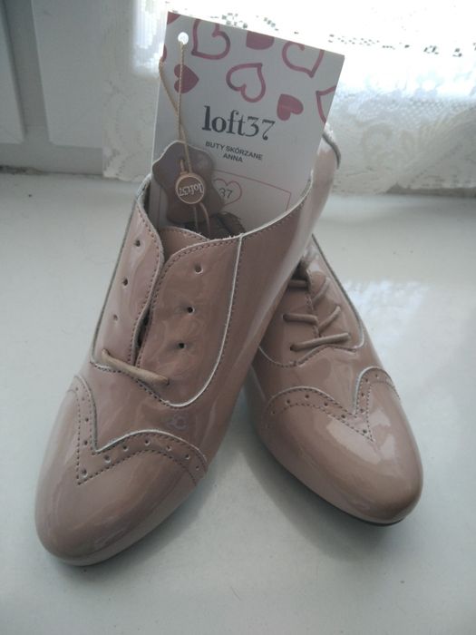 Nowe Pantofle damskie skórzane