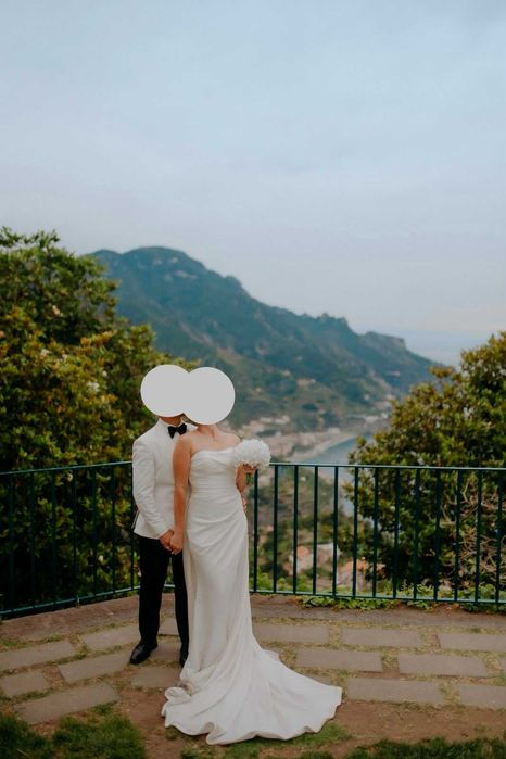 Suknia ślubna Herm's Bridal Graziano z dopinanym trenem