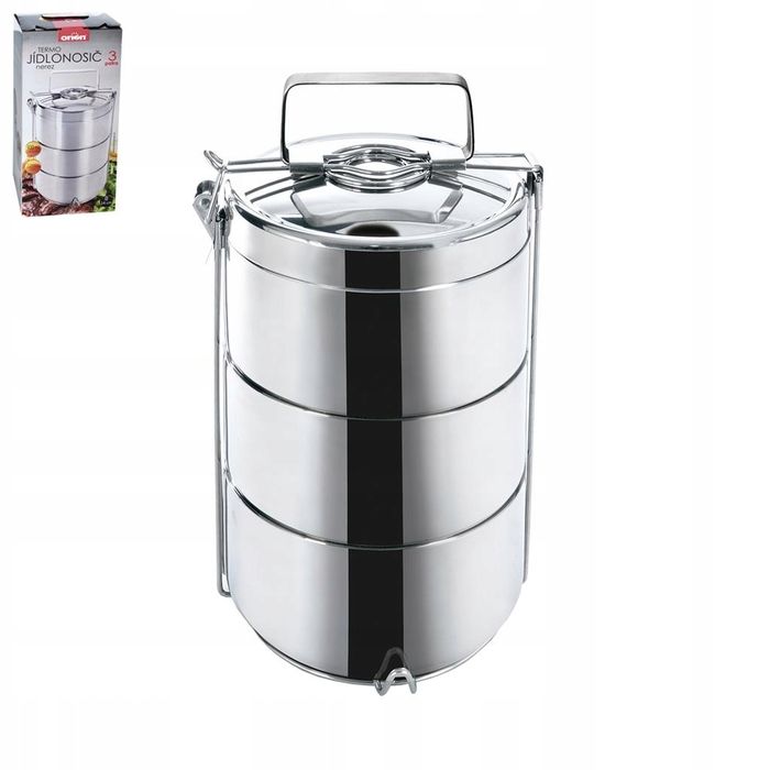 menażka termos trojak podwójne ścianki 3x0,9l