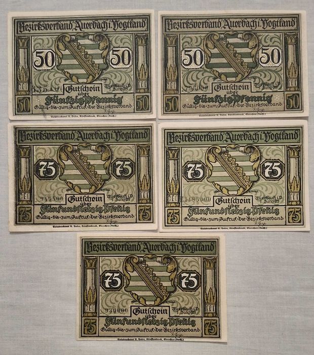Alemanha - lote 5  notgeld 1921 (UNC)