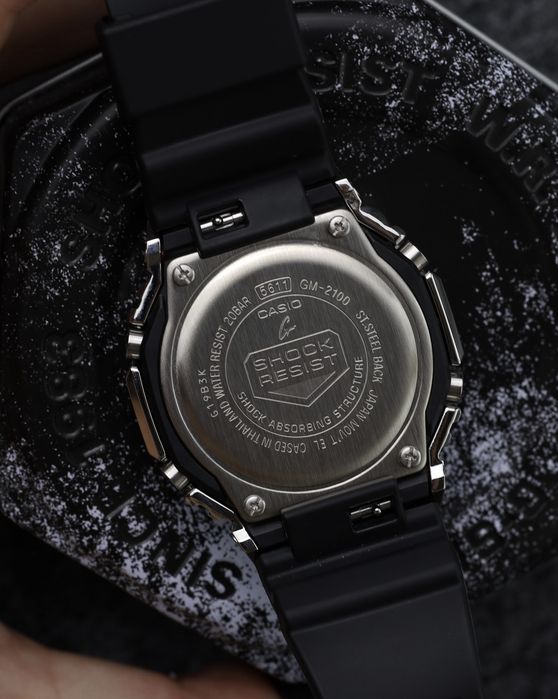 Годинник Casio G-Shock GM-2100-1A NEW ORIGINAL  , оригінал Гарнтія часы мужские оригинал спорт Військовий Годинник