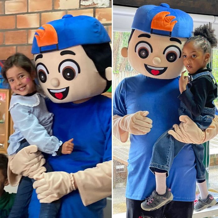 Super mascotes crianças