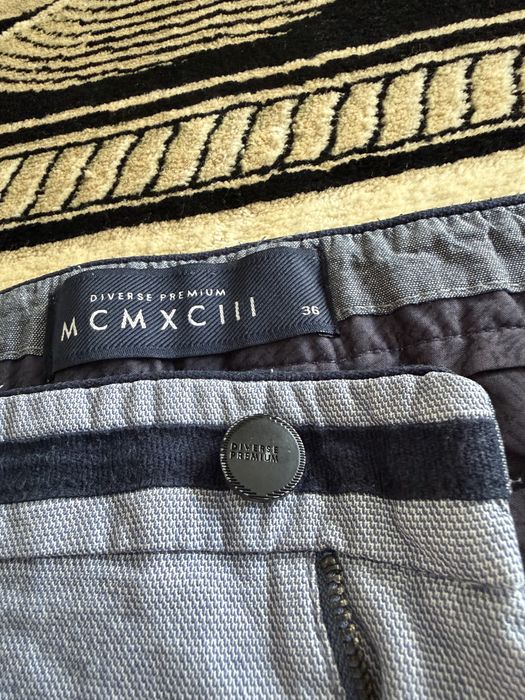 Krótkie spodenki szorty XL diverse premium bawełna niebieskie proste nogawki