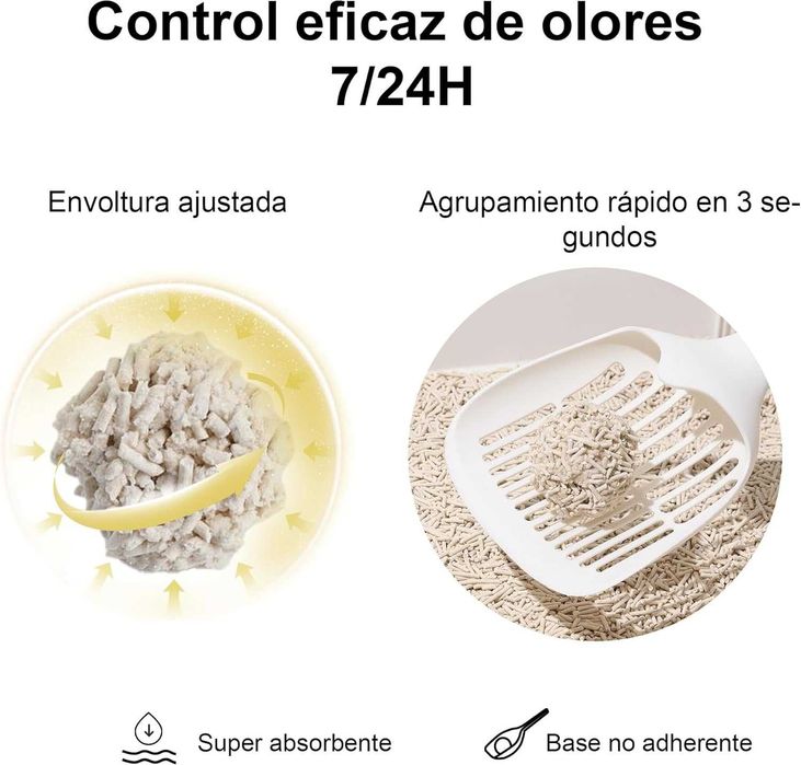 AREIA DE TOFU, aglomerante para gatos, pode ser descartado na sanita