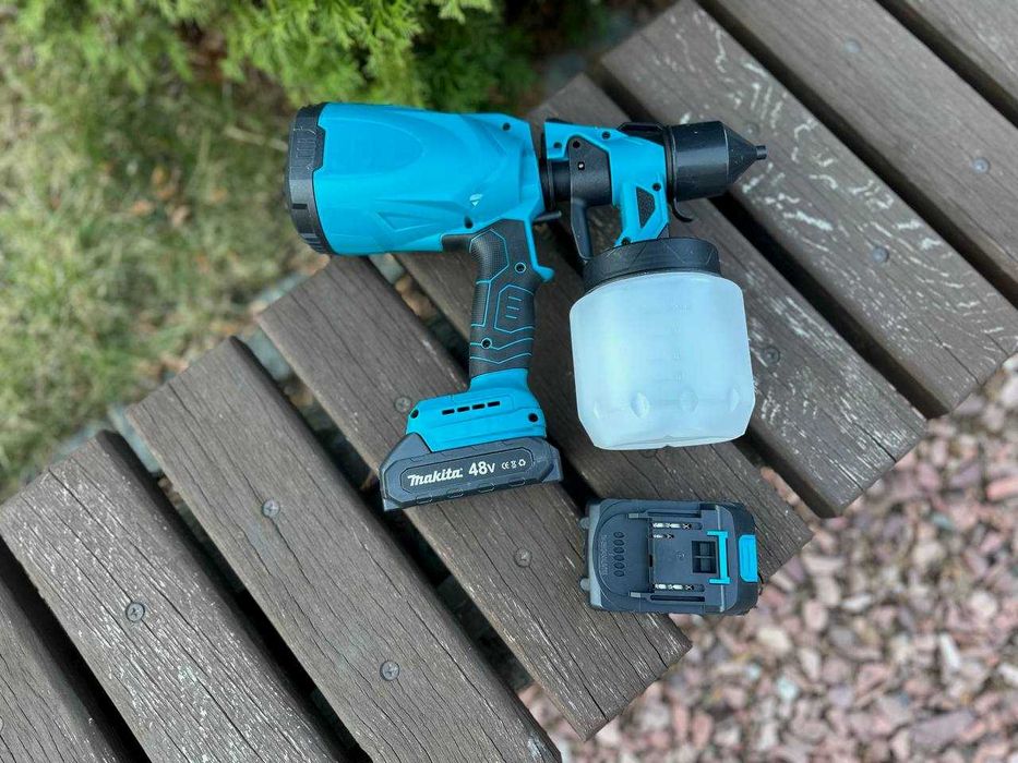 Краскопульт аккумуляторный Makita 48v. 2 акб. Фарбопульт Макита