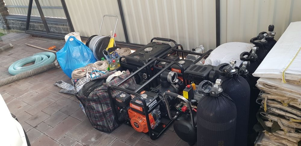 Мотопомпы откачка выкачка воды любой сложности. Аренда