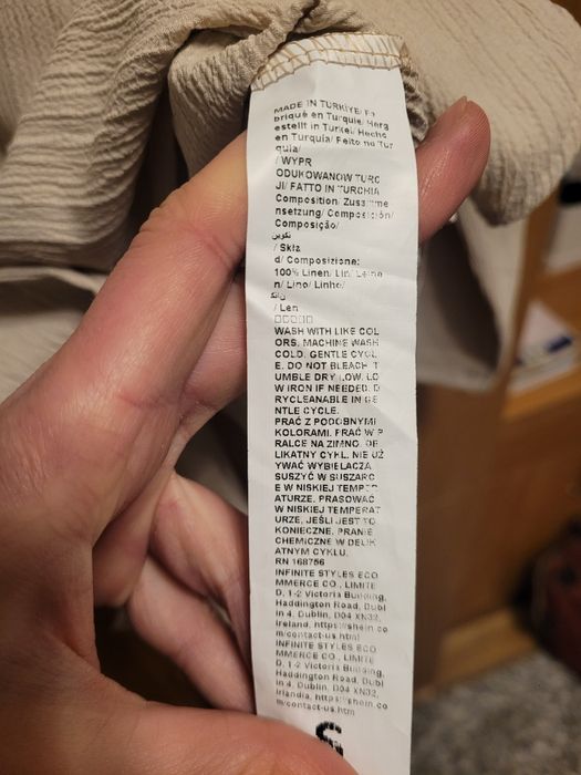 100% len koszula damska rozm. S