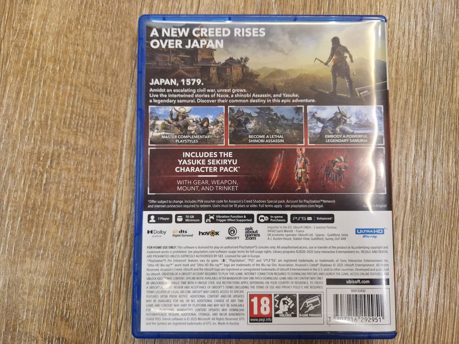 Гра для Playstation 5 "Assassin's creed. Shadows".