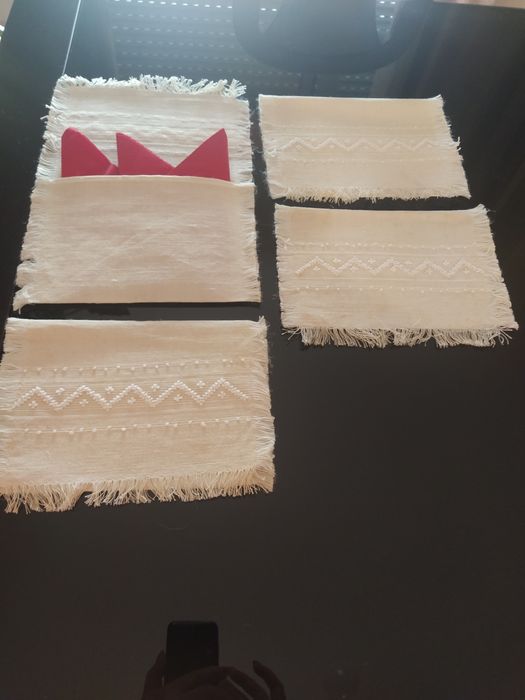 Porta guardanapos em linho