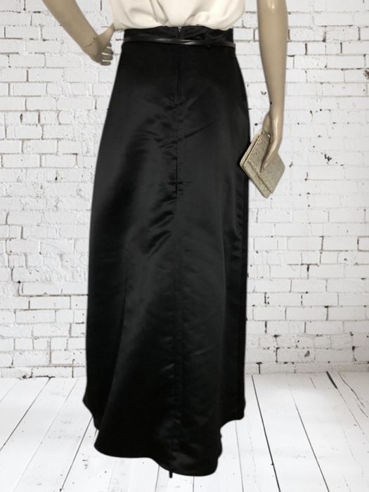 Czarna elegancka długa spódnica maxi na dzien kobiet do pracy XL