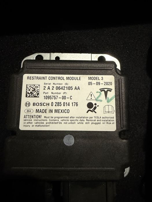 Подушки безпеки AIR Bag Tesla model 3
