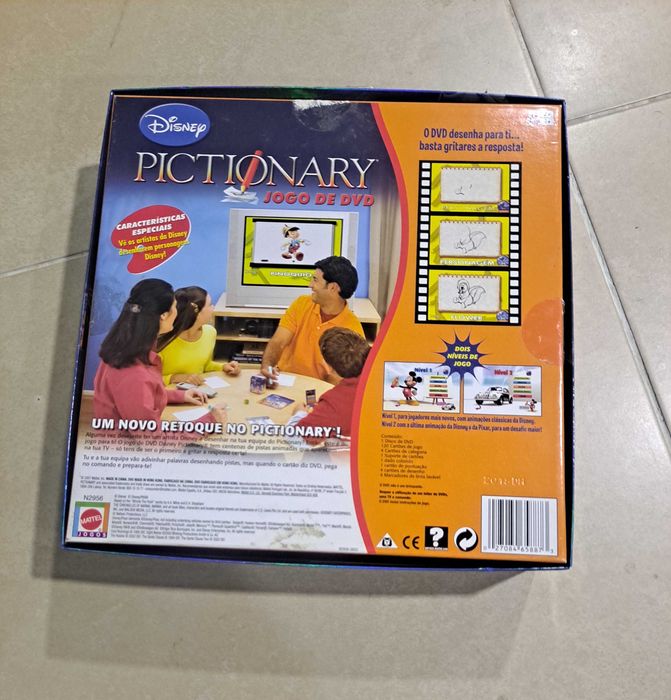 Jogo PICTIONARY Edição Disney Dvd NOVO