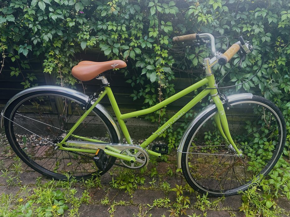 Stylowy rower miejski Fairdale Daybird (Step-Thru) Limonkowy