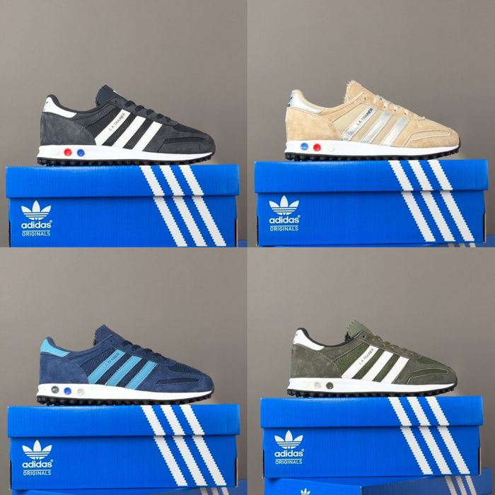 БЕЗ ПЕРЕДПЛАТИ‼️Кроссовки мужские Adidas LA Trainer 41-44р сетка
