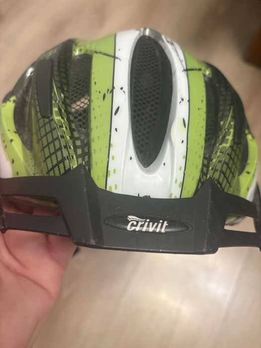 Crivit kask rowerowy 49-54cm z oświetleniem