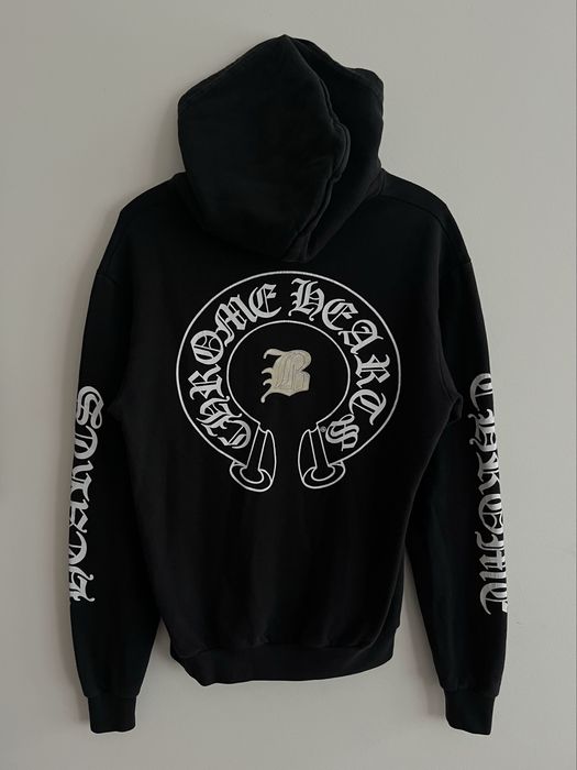 Hoodie Chrome Hearts x Bella Hadid com patches em pele